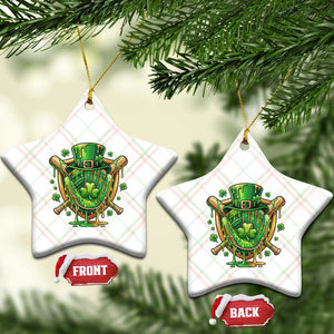 Slimy Shamrock Baseball Glove Ceramic Ornament St Patricks Day Gift TS12 Print Your Wear