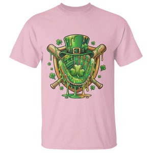 Slimy Shamrock Baseball Glove T Shirt St Patricks Day Gift