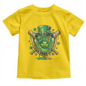 Slimy Shamrock Baseball Glove Toddler T Shirt St Patricks Day Gift TS12 Daisy Print Your Wear