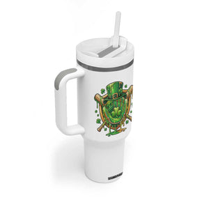 Slimy Shamrock Baseball Glove Tumbler With Handle St Patricks Day Gift TS12 Print Your Wear