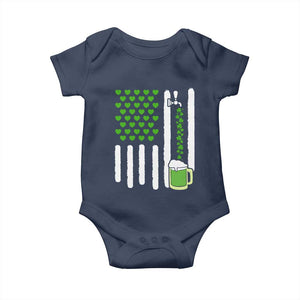 St Patricks Day Irish American Pride Gift Baby Onesie TS12 Navy Print Your Wear
