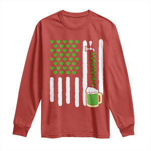 St Patricks Day Irish American Pride Gift Long Sleeve Shirt TS12 Red Print Your Wear