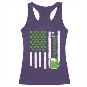 St Patricks Day Irish American Pride Gift Racerback Tank Top TS12 Purple Print Your Wear