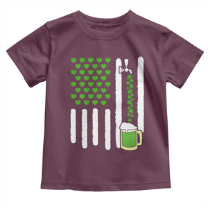 St Patricks Day Irish American Pride Gift Toddler T Shirt TS12 Maroon Print Your Wear