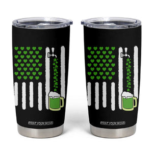 St Patricks Day Irish American Pride Gift Tumbler Cup TS12 Black Print Your Wear