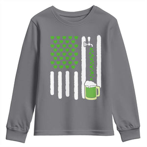 St Patricks Day Irish American Pride Gift Youth Sweatshirt TS12 Charcoal Print Your Wear