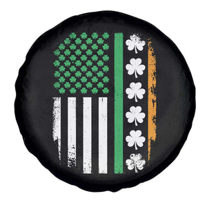USA Flag With Shamrocks Spare Tire Cover St Patricks Day Gift TS12 Print Your Wear