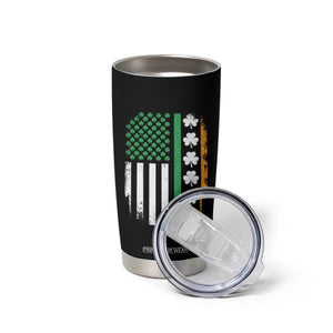 USA Flag With Shamrocks Tumbler Cup St Patricks Day Gift TS12 Print Your Wear