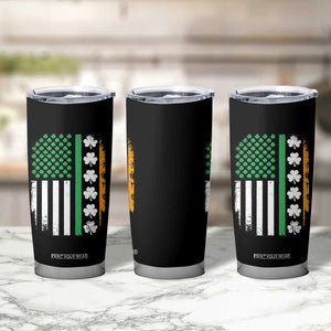USA Flag With Shamrocks Tumbler Cup St Patricks Day Gift TS12 Print Your Wear