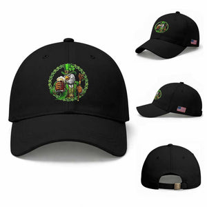 Irish Patriotic Eagle Leprechaun Baseball Cap St Patricks Day Gift TS12 Baseball Cap Universal Fit Black Print Your Wear