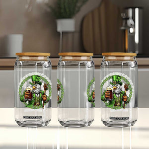 Irish Patriotic Eagle Leprechaun Glass Can St Patricks Day Gift TS12 Print Your Wear