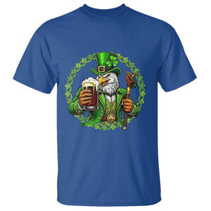 Irish Patriotic Eagle Leprechaun T Shirt St Patricks Day Gift TS12 Royal Blue Print Your Wear