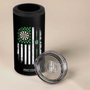Irish American Darts Shamrock Flag Gift 4 in 1 Can Cooler Tumbler TS12 Print Your Wear
