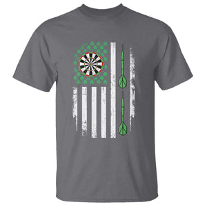Irish American Darts Shamrock Flag Gift T Shirt