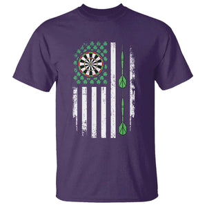 Irish American Darts Shamrock Flag Gift T Shirt TS12 Purple Print Your Wear