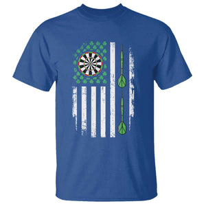 Irish American Darts Shamrock Flag Gift T Shirt TS12 Royal Blue Print Your Wear