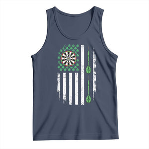Irish American Darts Shamrock Flag Gift Tank Top TS12 Navy Print Your Wear
