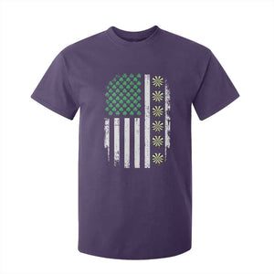 Vintage Shamrock Lucky Darts T Shirt For Kid St Patricks Day Gift TS12 Purple Print Your Wear