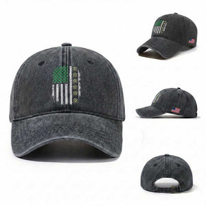 Vintage Shamrock Lucky Darts Washed Cotton Baseball Cap St Patricks Day Gift TS12 Washed Cap Universal Fit Dark Gray Print Your Wear