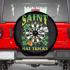 Funny Darts St Patricks Day Gift Spare Tire Cover Saint Hat Tricks TS12 Black Print Your Wear