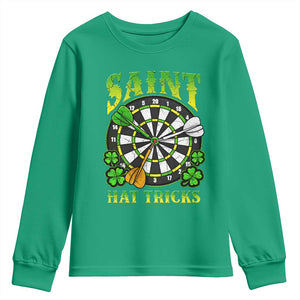 Funny Darts St Patricks Day Gift Youth Sweatshirt Saint Hat Tricks TS12 Irish Green Print Your Wear