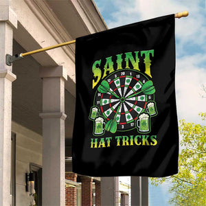 Saint Hat Tricks St Patricks Day Garden Flag Darts Player Gift TS12 Print Your Wear