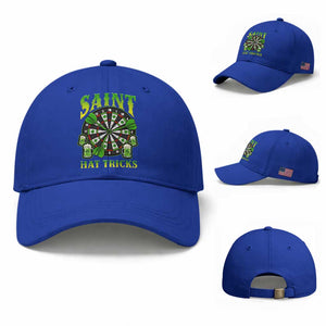 Saint Hat Tricks St Patricks Day Baseball Cap Darts Player Gift TS12 Baseball Cap Universal Fit Royal Blue Print Your Wear