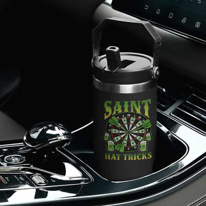 Saint Hat Tricks St Patricks Day Flip Straw Tumbler Darts Player Gift TS12 Print Your Wear