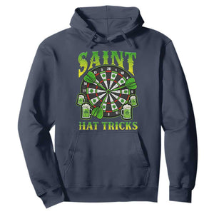 Saint Hat Tricks St Patricks Day Hoodie Darts Player Gift TS12 Navy Print Your Wear