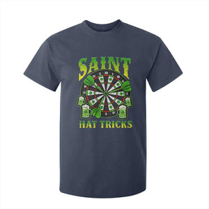 Saint Hat Tricks St Patricks Day T Shirt For Kid Darts Player Gift TS12 Navy Print Your Wear