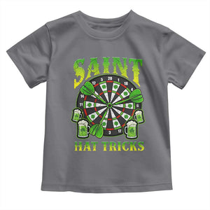 Saint Hat Tricks St Patricks Day Toddler T Shirt Darts Player Gift TS12 Charcoal Print Your Wear