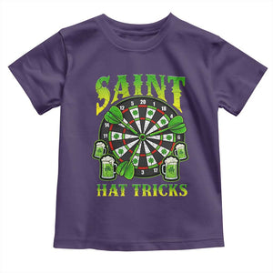 Saint Hat Tricks St Patricks Day Toddler T Shirt Darts Player Gift TS12 Purple Print Your Wear