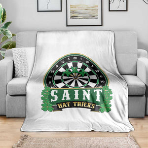 Saint Hat Tricks Throw Blanket St Patricks Day Dart Thrower Gift TS12 Print Your Wear