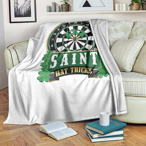 Saint Hat Tricks Throw Blanket St Patricks Day Dart Thrower Gift TS12 Print Your Wear