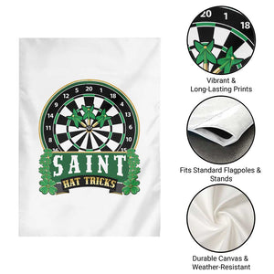Saint Hat Tricks Garden Flag St Patricks Day Dart Thrower Gift TS12 Print Your Wear