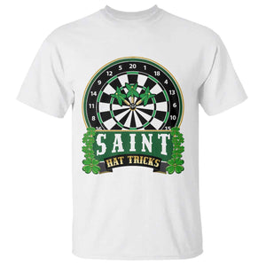 Saint Hat Tricks T Shirt St Patricks Day Dart Thrower Gift TS12 White Print Your Wear