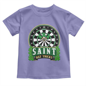 Saint Hat Tricks Toddler T Shirt St Patricks Day Dart Thrower Gift TS12 Violet Print Your Wear