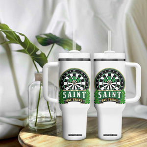 Saint Hat Tricks Tumbler With Handle St Patricks Day Dart Thrower Gift TS12 Print Your Wear