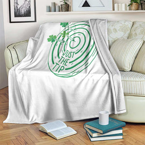 Dirty Humor Dartist St Patricks Day Gift Throw Blanket Just The Tip TS12 Print Your Wear