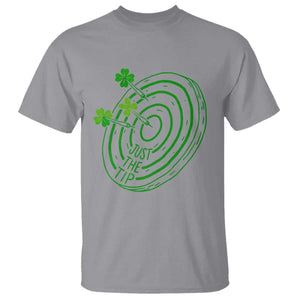 Dirty Humor Dartist St Patricks Day Gift T Shirt Just The Tip TS12 Sport Gray Print Your Wear