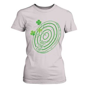 Dirty Humor Dartist St Patricks Day Gift T Shirt For Women Just The Tip TS12 Ice Gray Print Your Wear