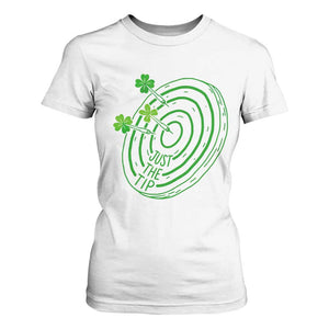 Dirty Humor Dartist St Patricks Day Gift T Shirt For Women Just The Tip TS12 White Print Your Wear