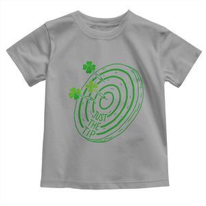 Dirty Humor Dartist St Patricks Day Gift Toddler T Shirt Just The Tip TS12 Sport Gray Print Your Wear
