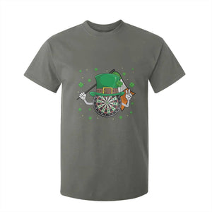 Lucky Darts Board With Irish Flag T Shirt For Kid St Patricks Day Gift TS12 Military Green Print Your Wear