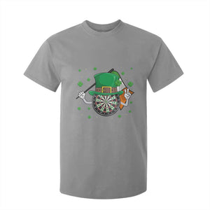 Lucky Darts Board With Irish Flag T Shirt For Kid St Patricks Day Gift TS12 Sport Gray Print Your Wear