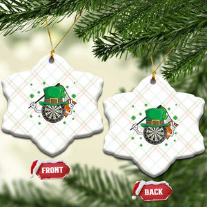 Lucky Darts Board With Irish Flag Ceramic Ornament St Patricks Day Gift TS12 Print Your Wear