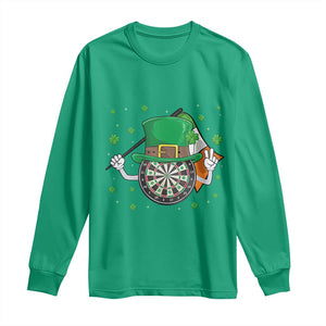 Lucky Darts Board With Irish Flag Long Sleeve Shirt St Patricks Day Gift TS12 Irish Green Print Your Wear