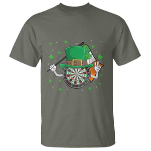 Lucky Darts Board With Irish Flag T Shirt St Patricks Day Gift TS12 Military Green Print Your Wear