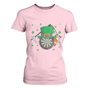 Lucky Darts Board With Irish Flag T Shirt For Women St Patricks Day Gift TS12 Light Pink Print Your Wear