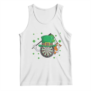 Lucky Darts Board With Irish Flag Tank Top St Patricks Day Gift TS12 White Print Your Wear